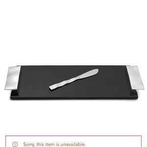 Michael Aram ripple effect cheeseboard with small knife